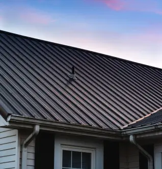 standing seam metal roof, Texas